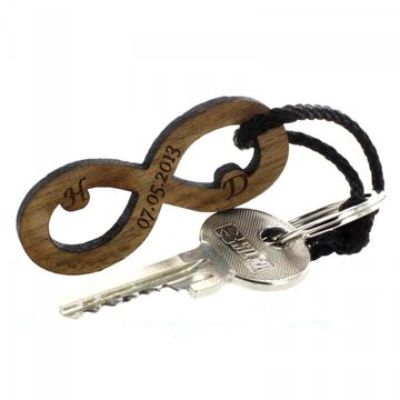 Porte clé bois infini personnalisé - 2048
