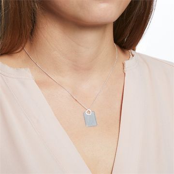 Pendentif coeur argent personnalisé - 2267