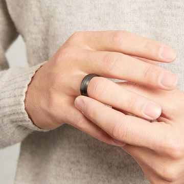 Bague tungstène personnalisée - 1474