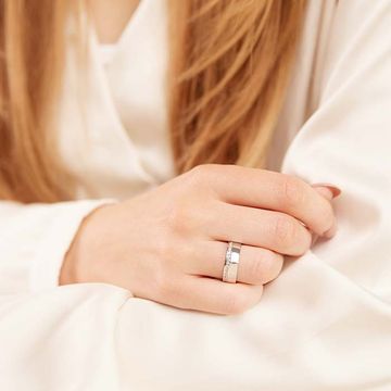 Bague argent femme personnalisée - 1294