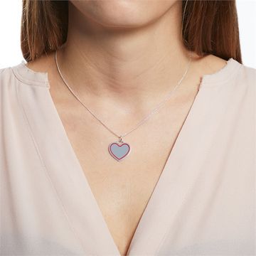 Pendentif coeur argent personnalisé - 2269