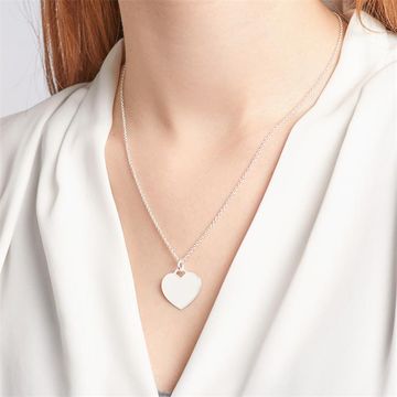 Pendentif coeur argent personnalisé - 1800