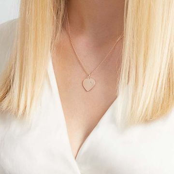 Pendentif coeur argent personnalisé -1120