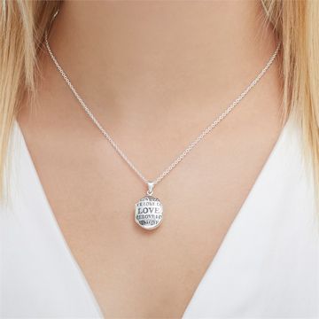 Pendentif photo argent personnalisé - 2250