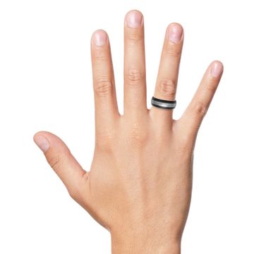 Bague tungstène personnalisée - 1468