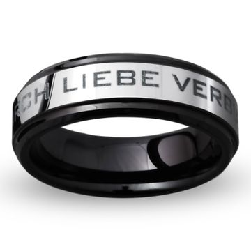 Bague tungstène personnalisée - 0406