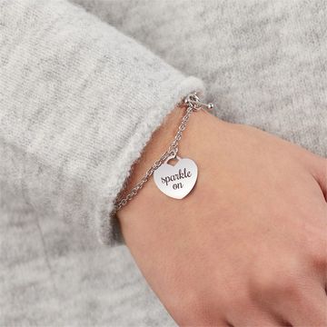 Bracelet argent personnalisé - 1169