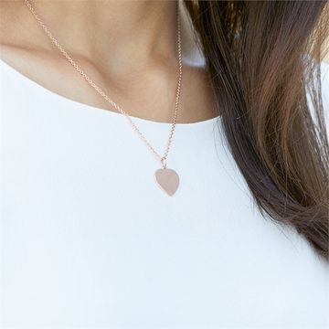 Pendentif coeur argent personnalisé -1119
