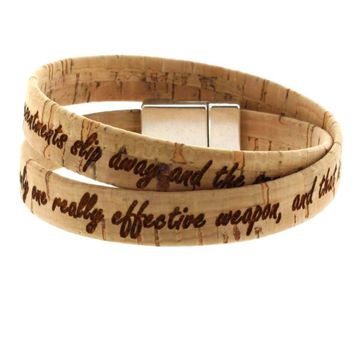 Bracelet liège multi-tours personnalisé - 2033