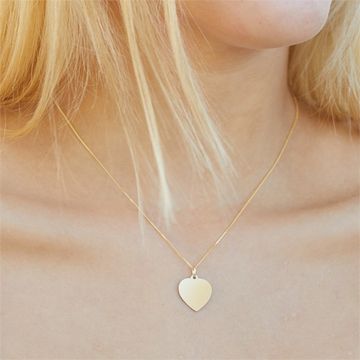 Pendentif coeur or personnalisé - 1463