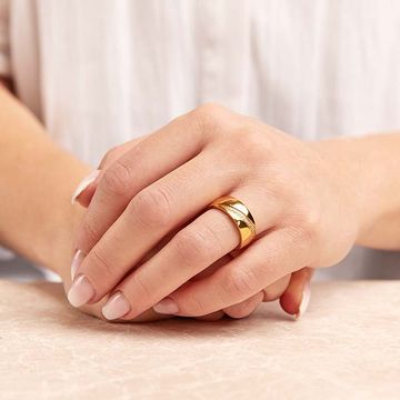 Bague acier femme personnalisée - 0804
