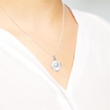 Pendentif zodiaque argent personnalisé - 0918