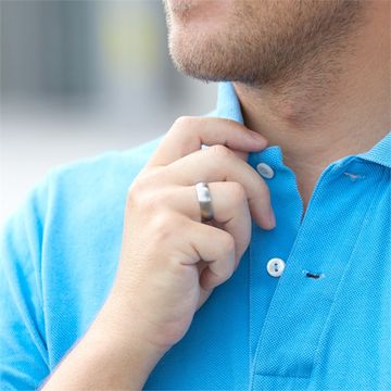 Bague acier personnalisée - 0373