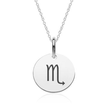 Pendentif astro scorpion argent personnalisé - 2166