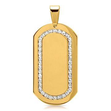 Pendentif dogtag acier personnalisé - 0963
