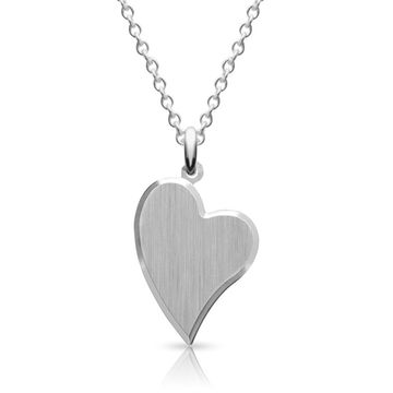 Pendentif coeur argent personnalisé - 0916