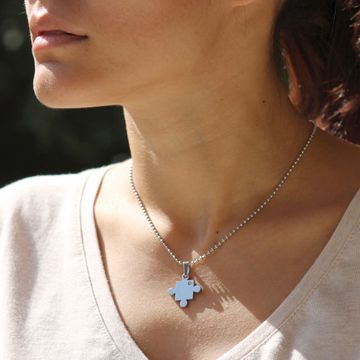 Pendentif puzzle personnalisé - 0727