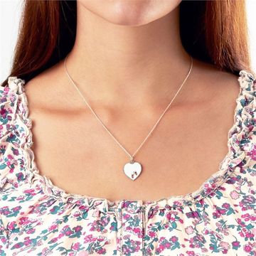 Pendentif coeur argent personnalisé - 0896