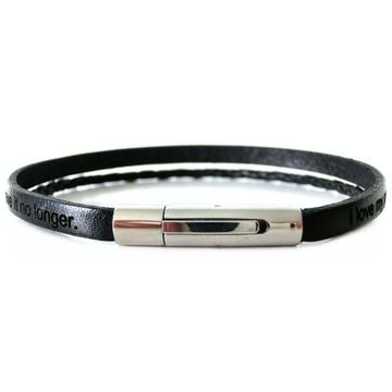 Bracelet cuir noir personnalisé - 2008