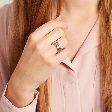 Bague acier personnalisée - 1441