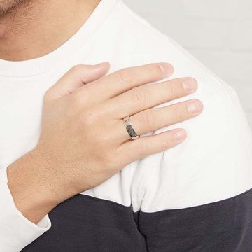 Bague argent personnalisée - 1306