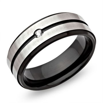 Bague acier femme personnalisée - 0430