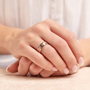 Bague acier femme personnalisée - 1023