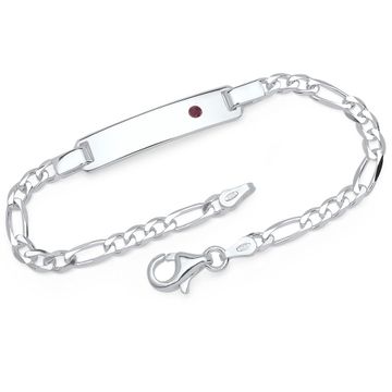 Gourmette argent personnalisée - 1096