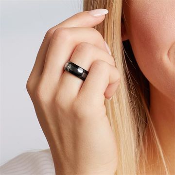 Bague tungstène personnalisée - 1479