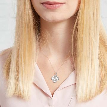 Pendentif zodiaque argent personnalisé - 0920