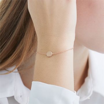 Bracelet argent rosé personnalisé - 2291