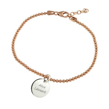 Bracelet argent personnalisé - 1748