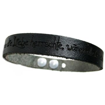 Bracelet cuir noir personnalisé - 1962