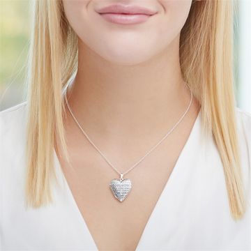 Pendentif coeur photo argent personnalisé - 2251