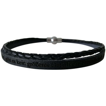 Bracelet cuir noir personnalisé - 2017