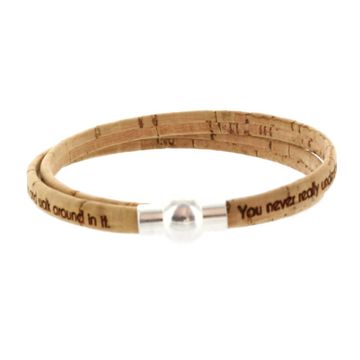 Bracelet liège multi-tours personnalisé - 2028