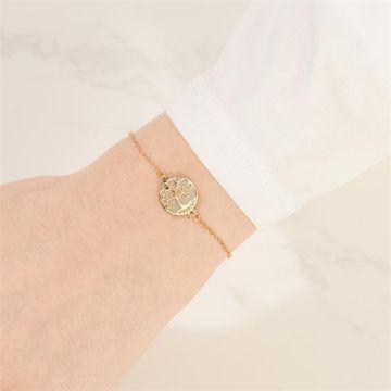 Bracelet argent doré personnalisé - 2288