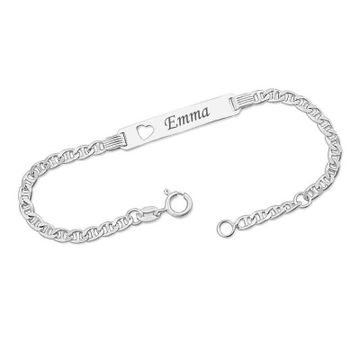 Gourmette argent personnalisée - 0212