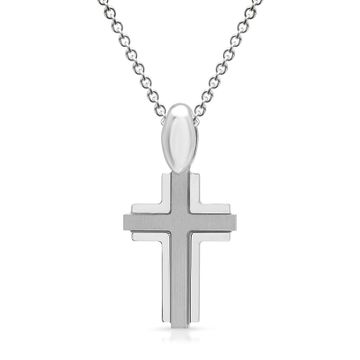 Pendentif croix argent personnalisé -1407