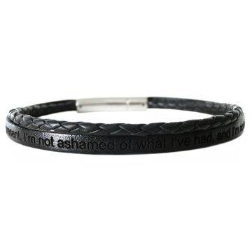 Bracelet cuir noir personnalisé - 2008