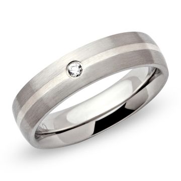Bague acier femme personnalisée - 0436
