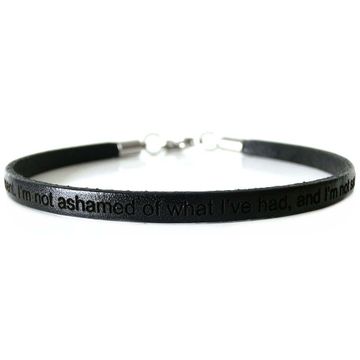 Bracelet cuir noir personnalisé - 2009