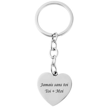 Porte-clé acier personnalisé - 2101