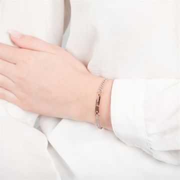 Gourmette argent personnalisée - 1123