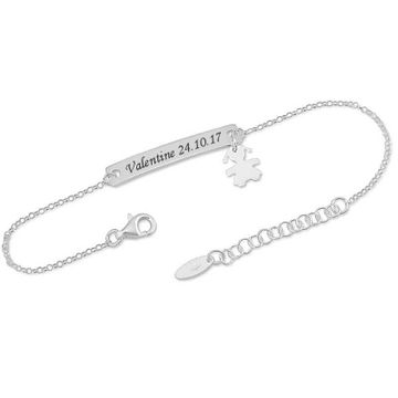 Gourmette argent personnalisée - 2114