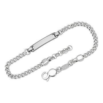 Gourmette argent personnalisée - 1121