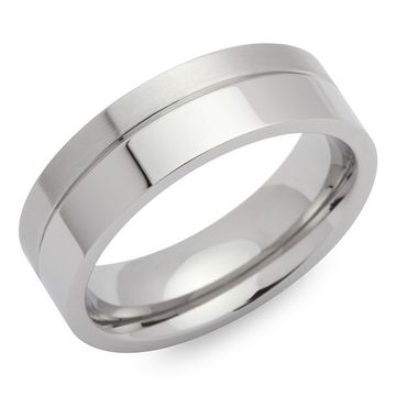 Bague acier personnalisée - 0809